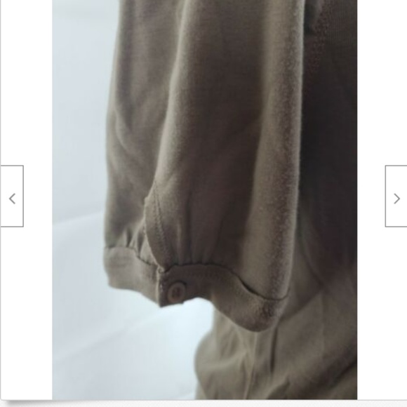 NWT Linq Dress Shirt Sz L Midi Green Stretch Modal - Picture 3 of 8